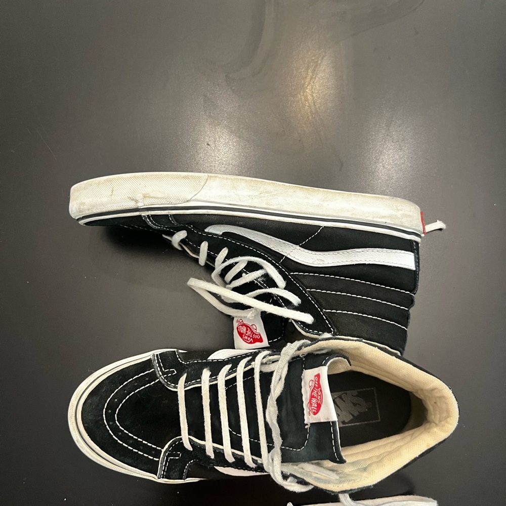 Vans Black and White Classic Sneakers - Picture 3 of 7